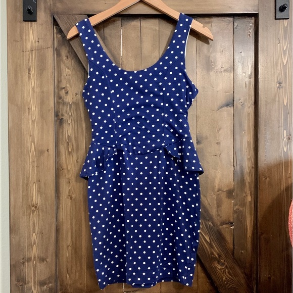 NWT Urban Outfitters polkadot bodycon dress - Picture 2 of 5